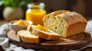 Hirsebrot mit Mango-Jam