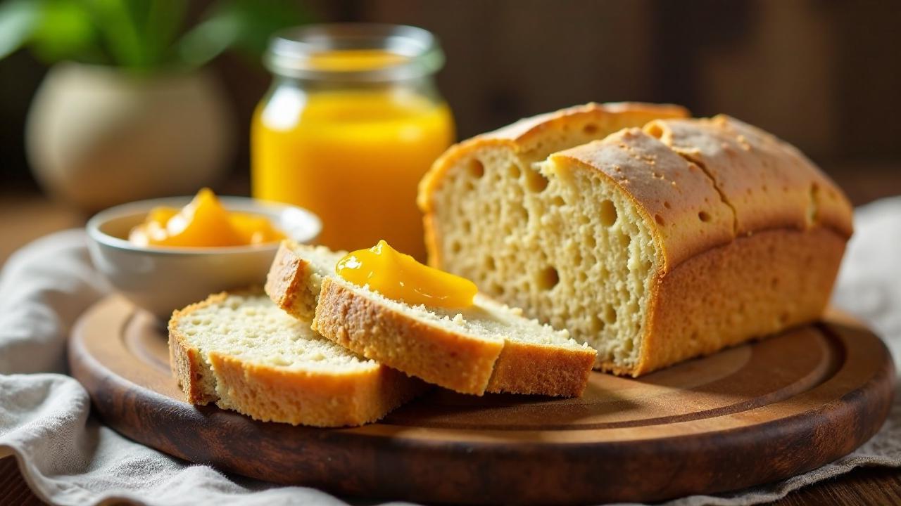 Hirsebrot mit Mango-Jam