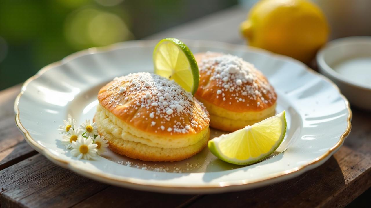 Holunder-Limetten-Madeleines