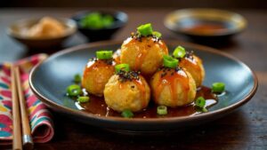 Honey Garlic Takoyaki