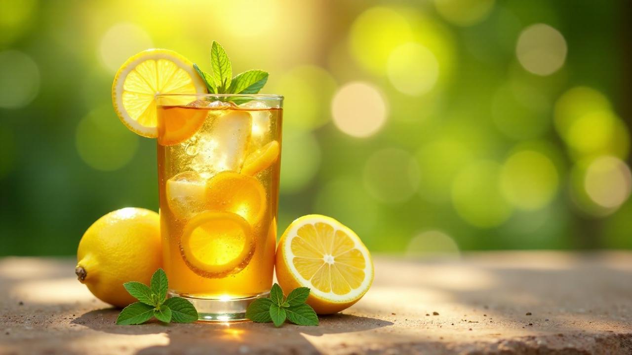 Honey Lemon Ice Tea - Honig-Zitronen-Eistee