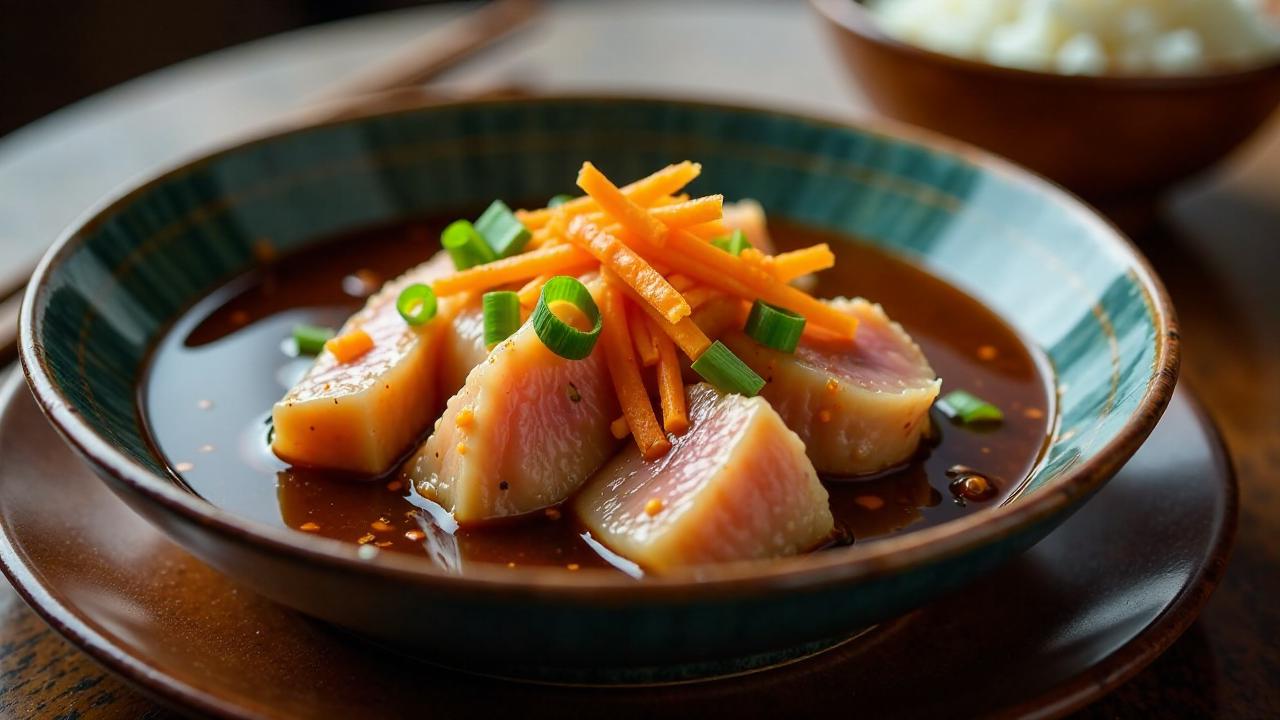 Hong Shao Tuna (japanisch chinesischer Eintopf)