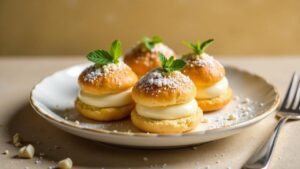 Honig-Vanille-Profiteroles