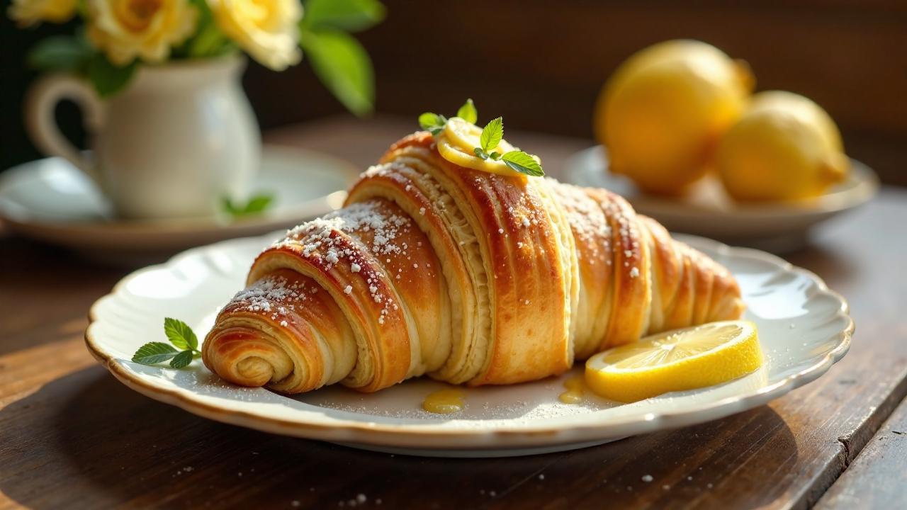 Honig-Zitronen-Croissants