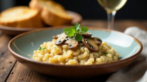 Houbové rizoto (Pilzrisotto)