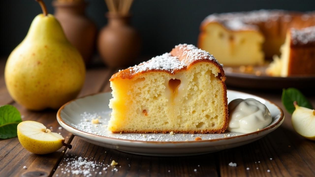 Hruškový koláč (Birnenkuchen)