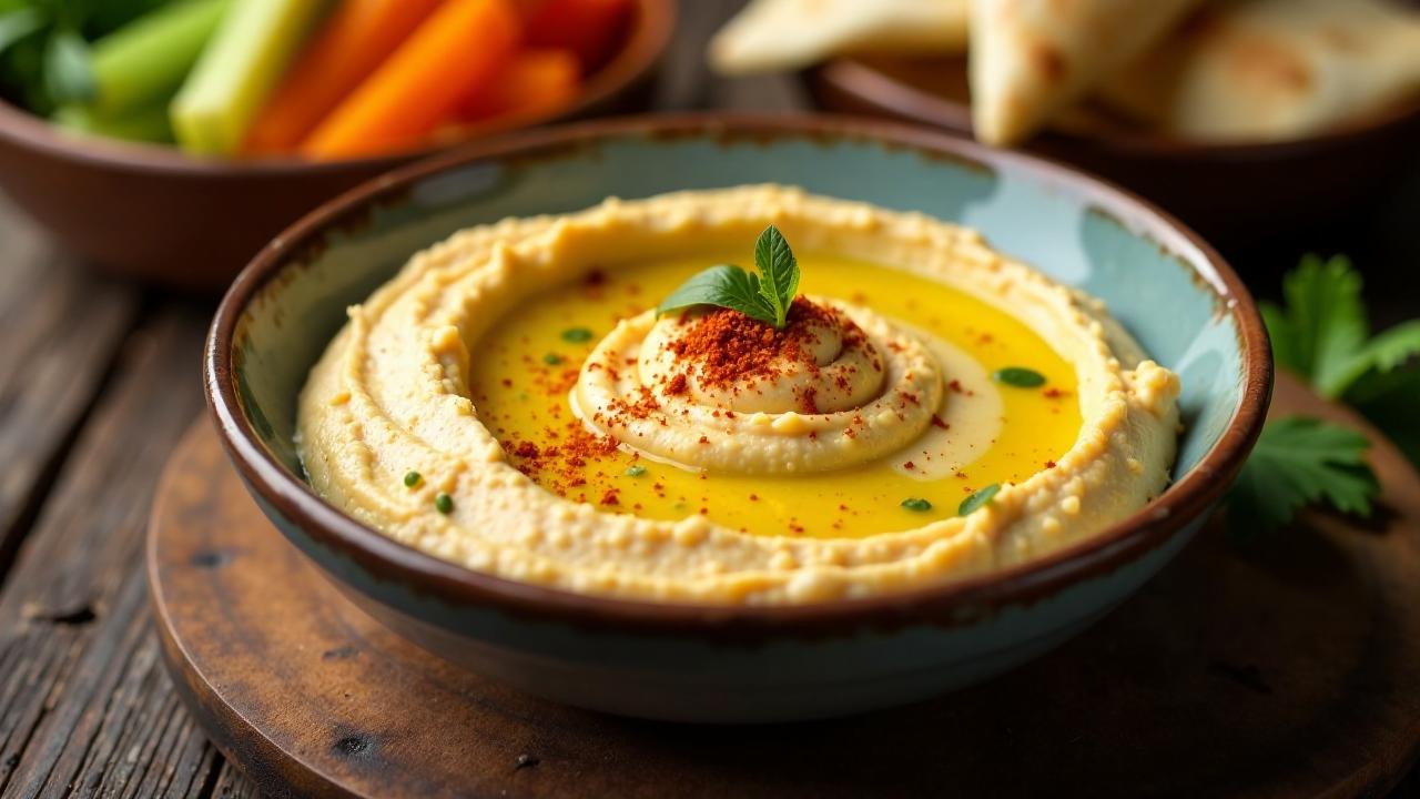 Hummus aus geretteten Kichererbsen und Zitronensaft