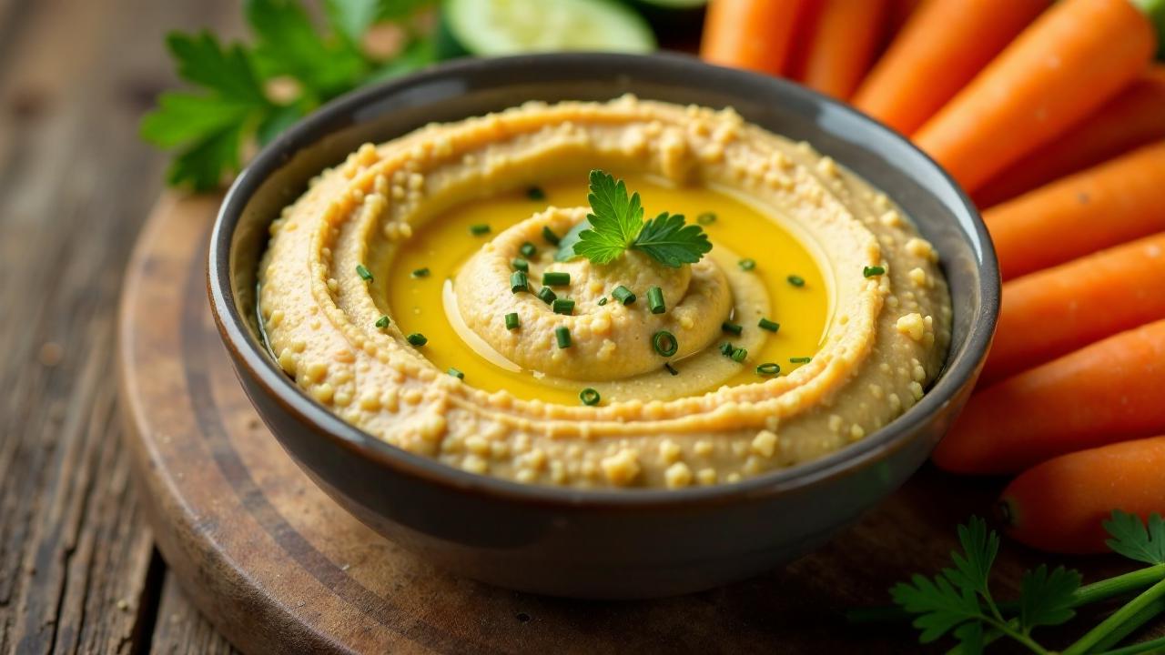 Humus mit Grüner Soße