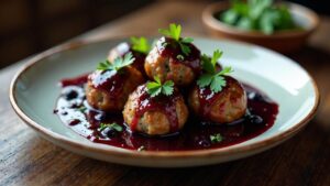 Indigenous Flavors: Bison Meatballs