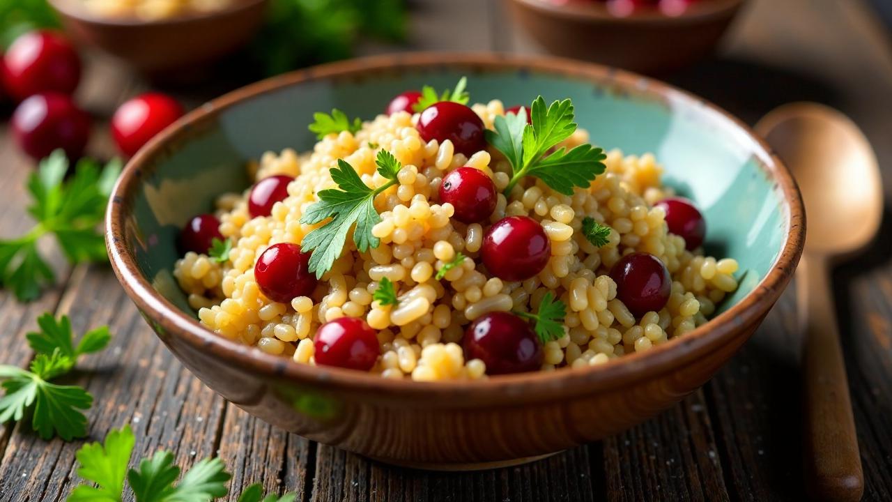 Indigenous Flavors: Cranberry-Wildreis-Pilaf