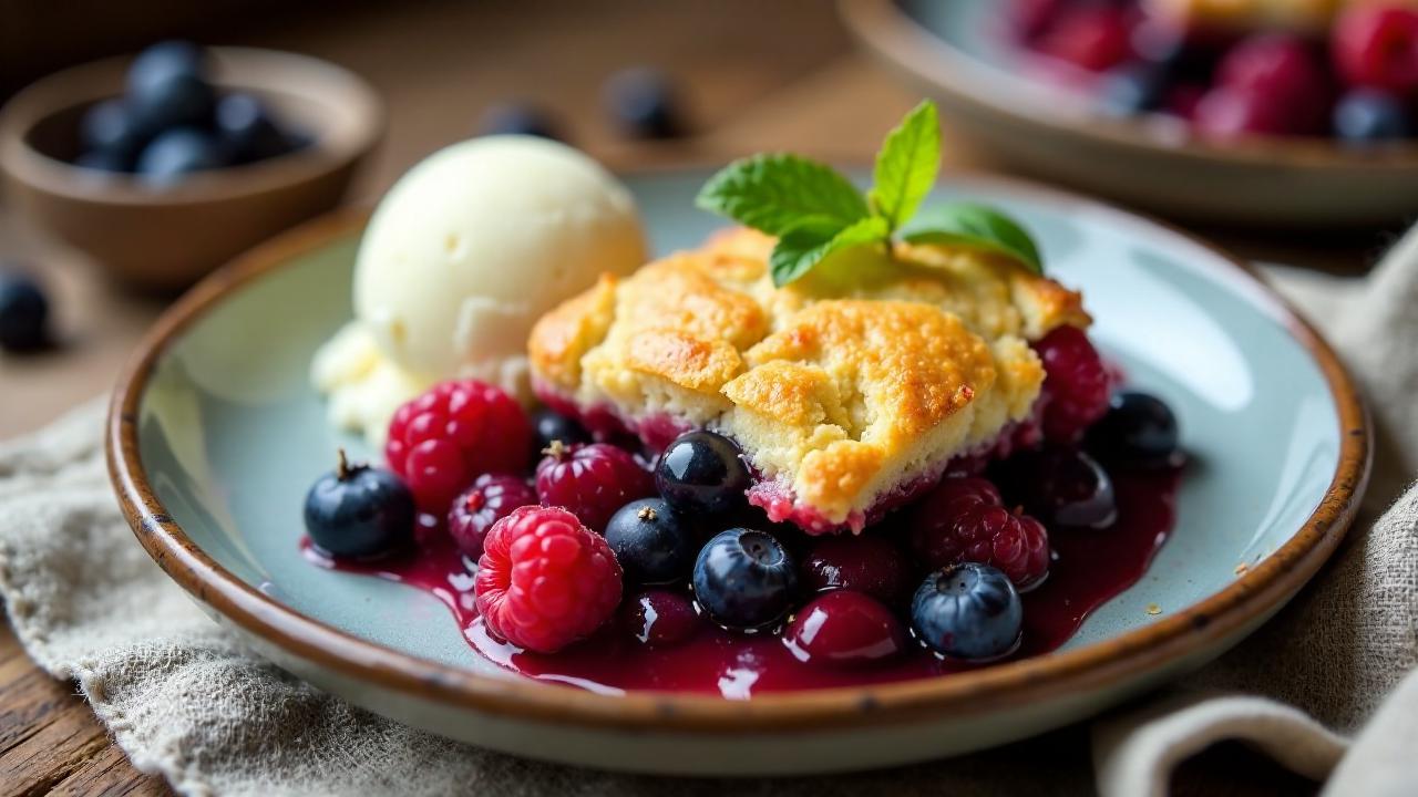 Indigenous Flavors: Wild Berry Cobbler