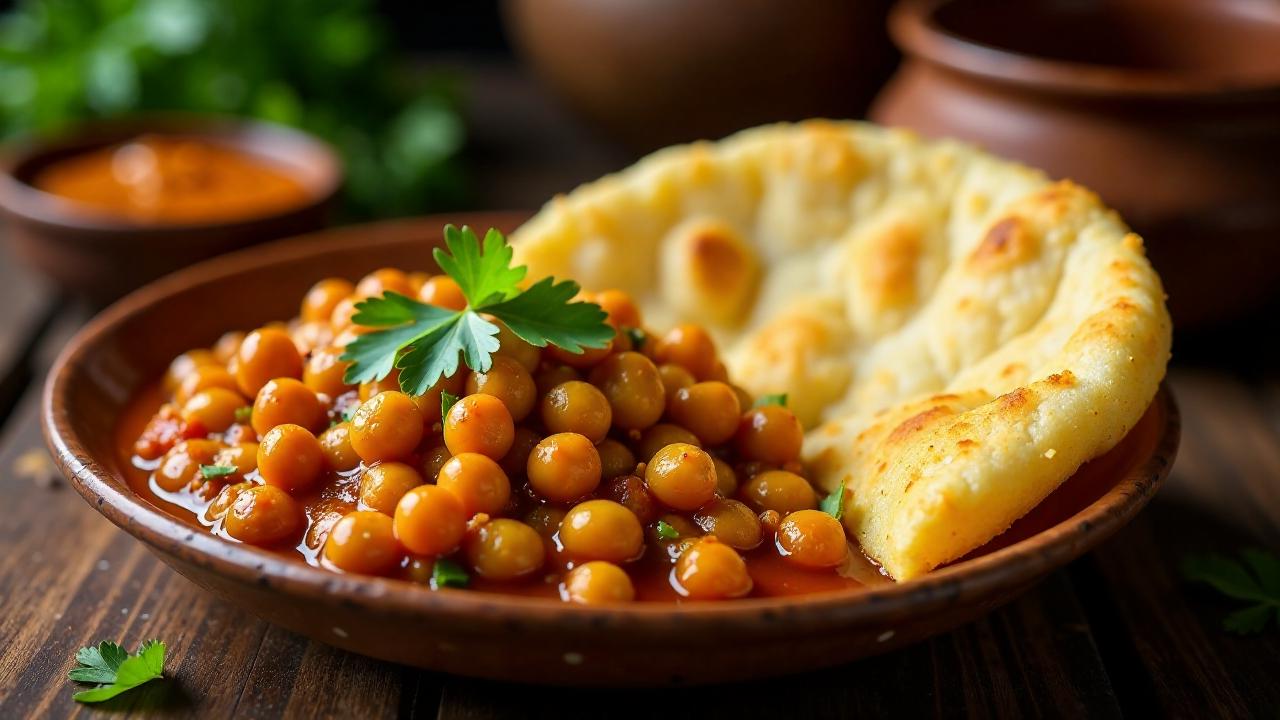 Indisches Chole Bhature