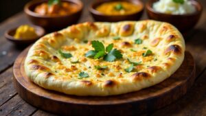 Indisches Naan im Pizzaofen