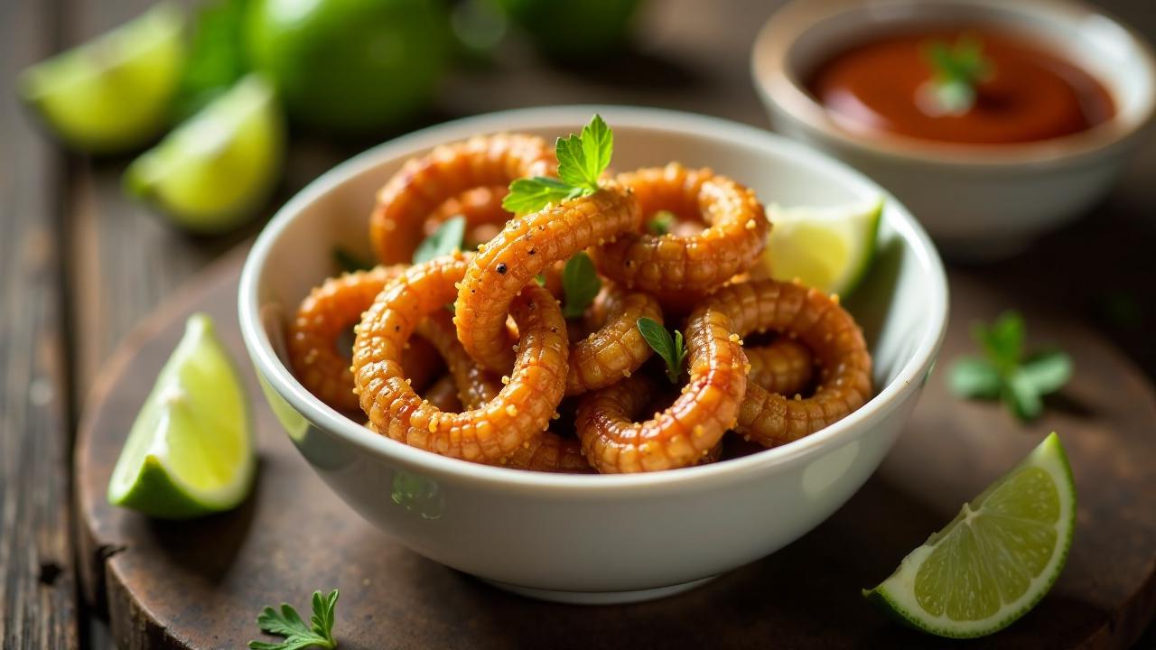 Insekten-Snack aus Mopane-Würmern