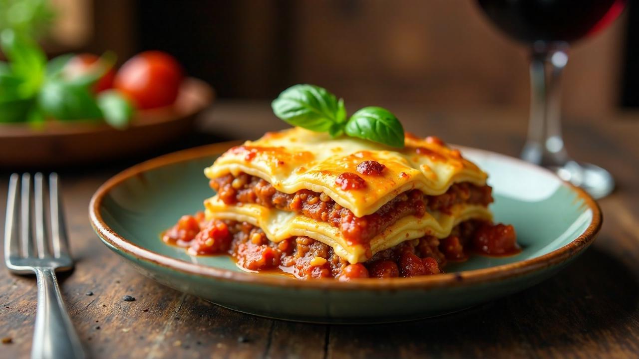 Insektenlasagne mit Bolognese