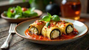 Involtini di Melanzane (Auberginenrouladen)