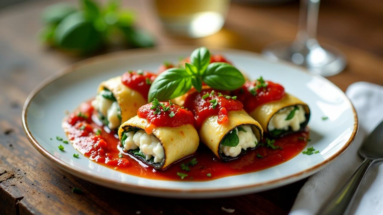 Involtini mit Aubergine