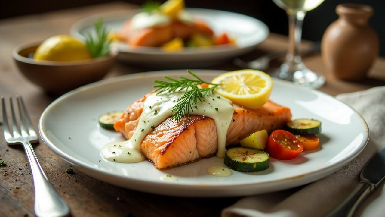 Irish Salmon with Dill Sauce