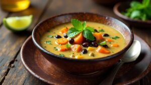 Iru Dacawo: Bohnensuppe mit Butter und Gewürzen