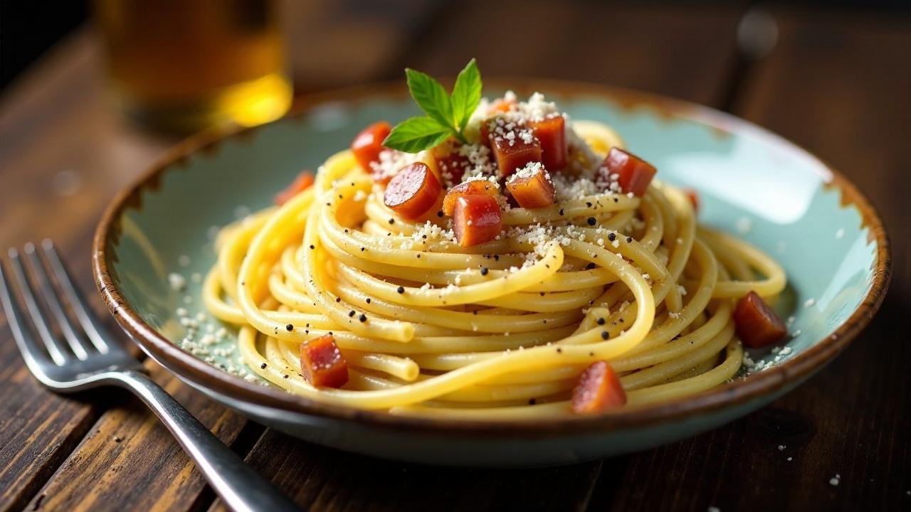 Italienische Spaghetti Carbonara