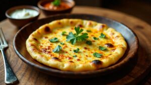 Jalapeno Cheese Paratha (Jalapeno-Käse)