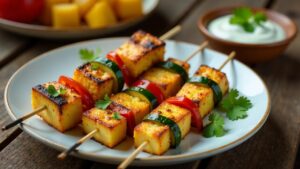 Kabob-e-Paneer: Käsespieße