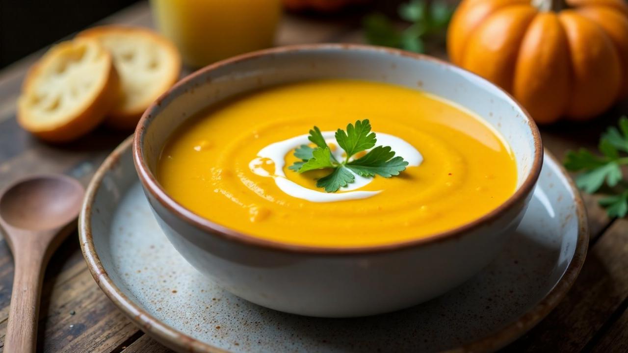 Kabocha-Kürbis-Suppe