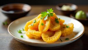 Kabocha Tempura: Kürbis im Teigmantel