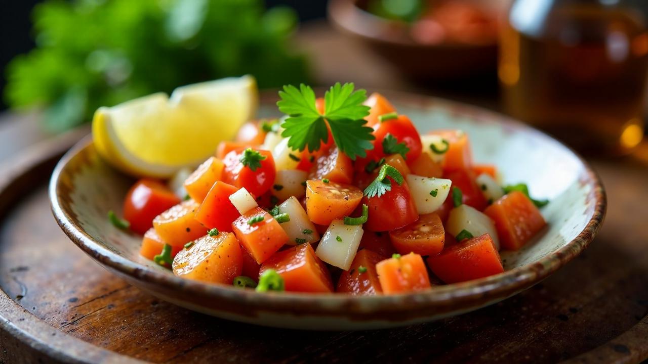 Kachumbari - Frischer Tomaten-Zwiebel-Salat