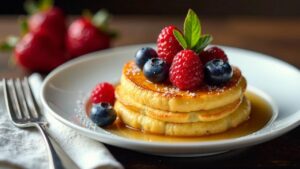 Kadaif with Mixed Berries