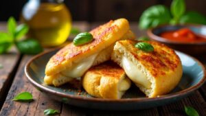 Kampanische Mozzarella in Carrozza