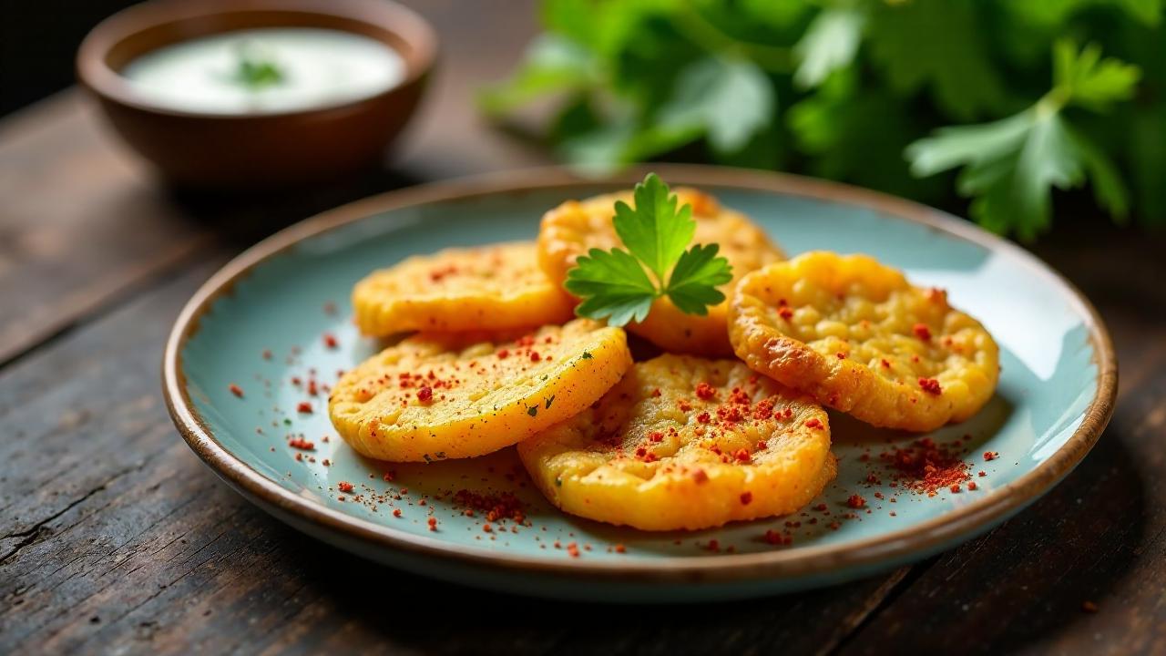 Kantola Bhaja (Frittierte Spiny Gourd)