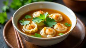 Kantonesische Wonton-Suppe