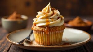 Karamell-Chai-Cupcakes