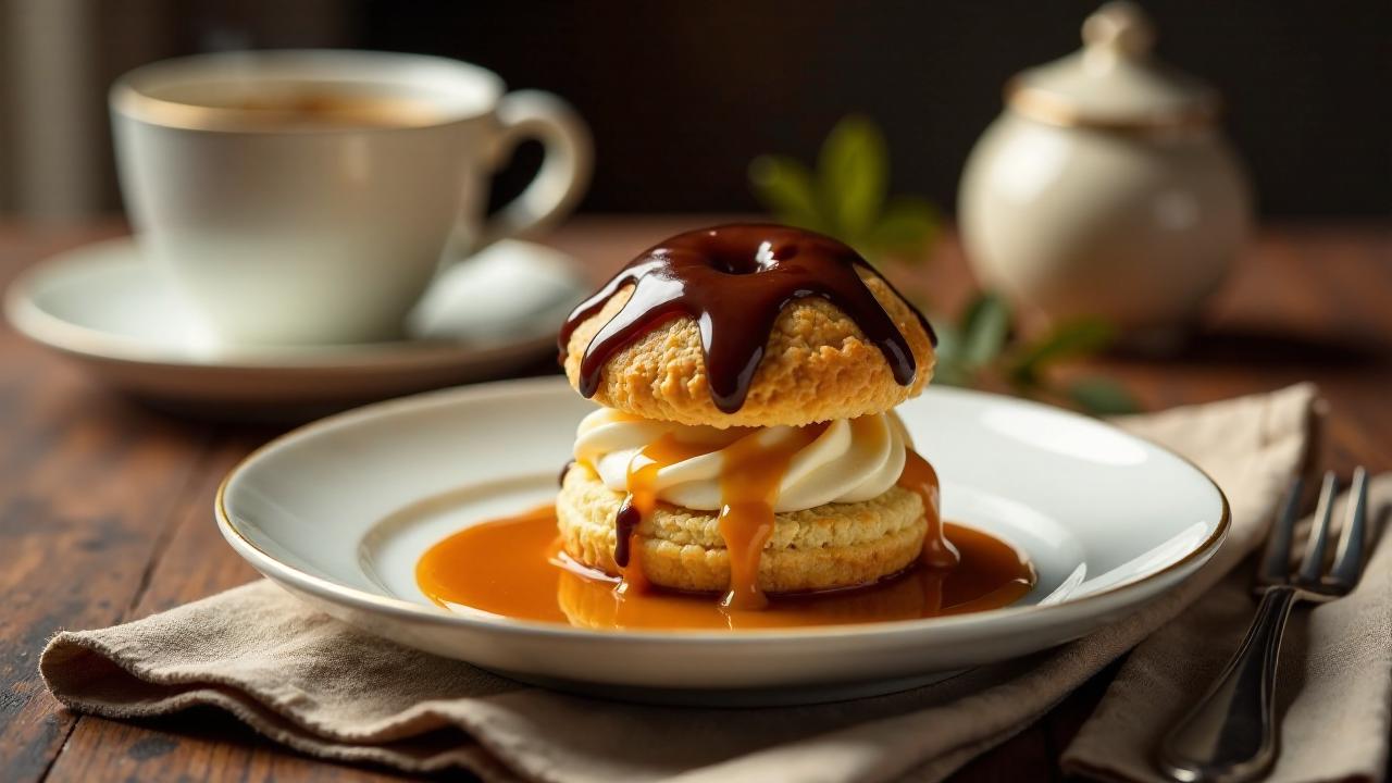 Karamell-Macchiato-Profiteroles