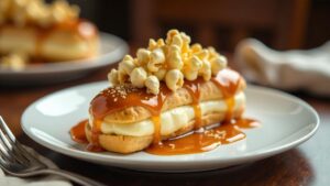 Karamell-Popcorn-Eclairs