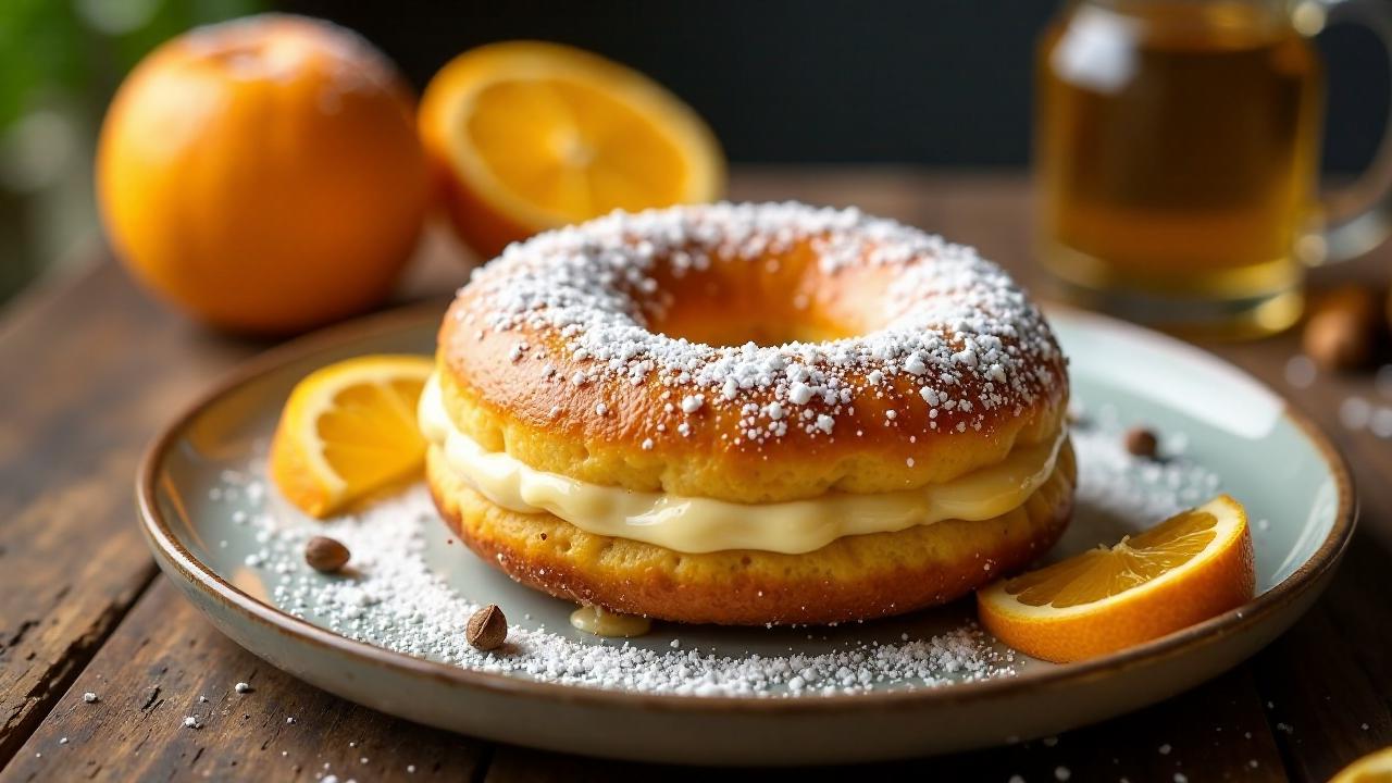 Kardamom-Orangen-Donut