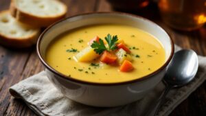 Karjalan Juustokeitto: Karelische Käse-Suppe