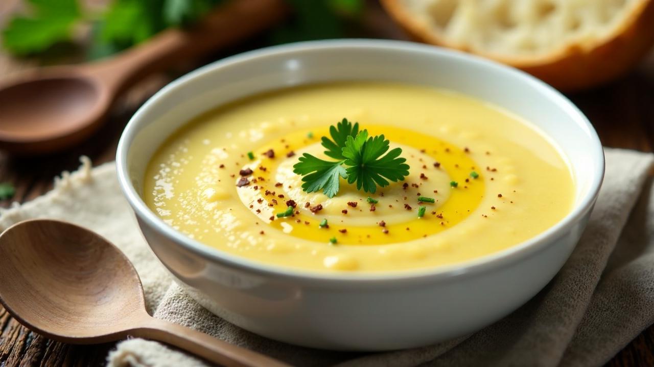 Kartoffel-Creme-Suppe mit Trüffelöl