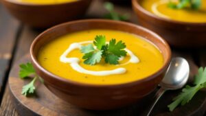 Kartoffel-Mango-Suppe mit Chili