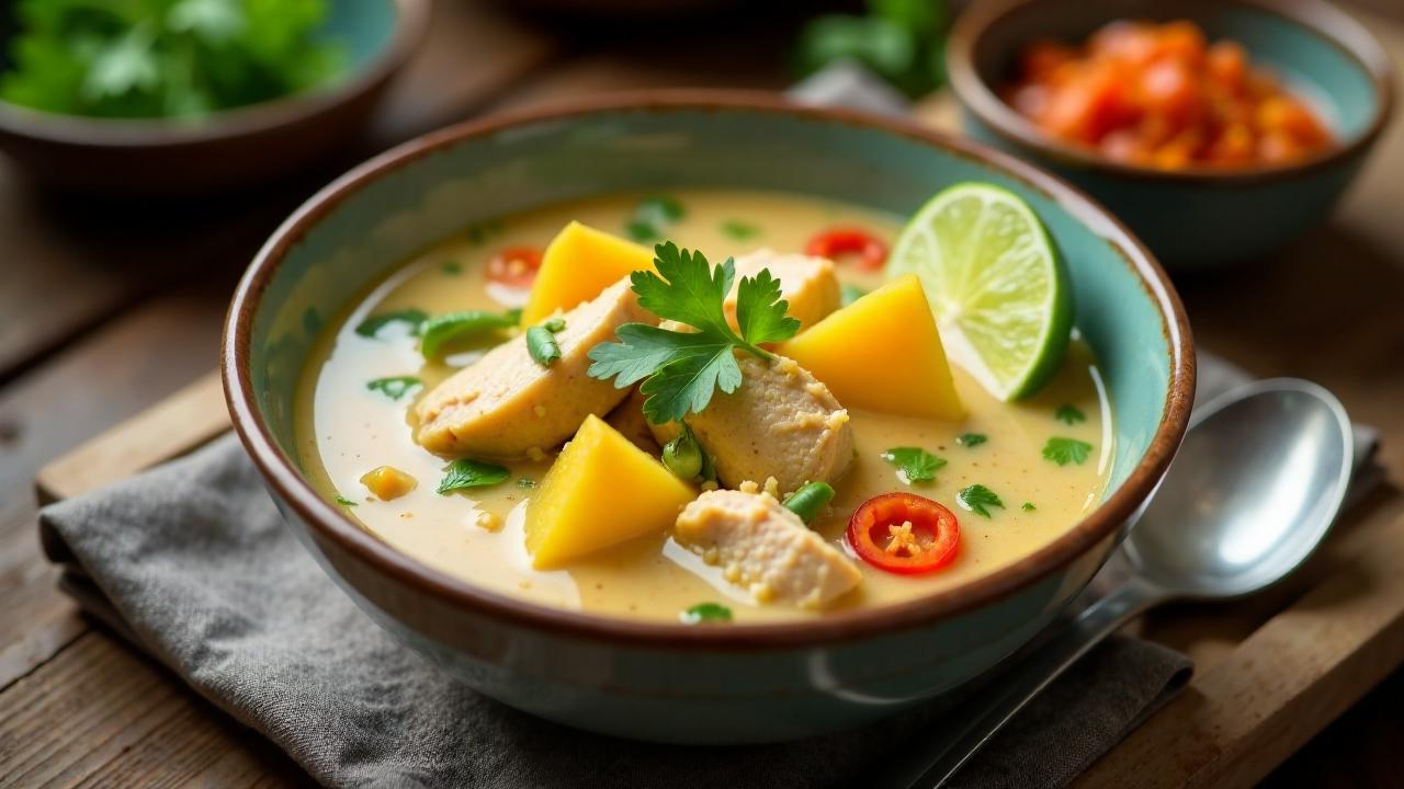 Kartoffel-Tom Kha Gai Suppe