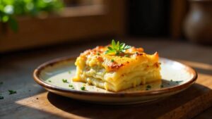 Kartoffelgratin aus übrigen Kartoffeln