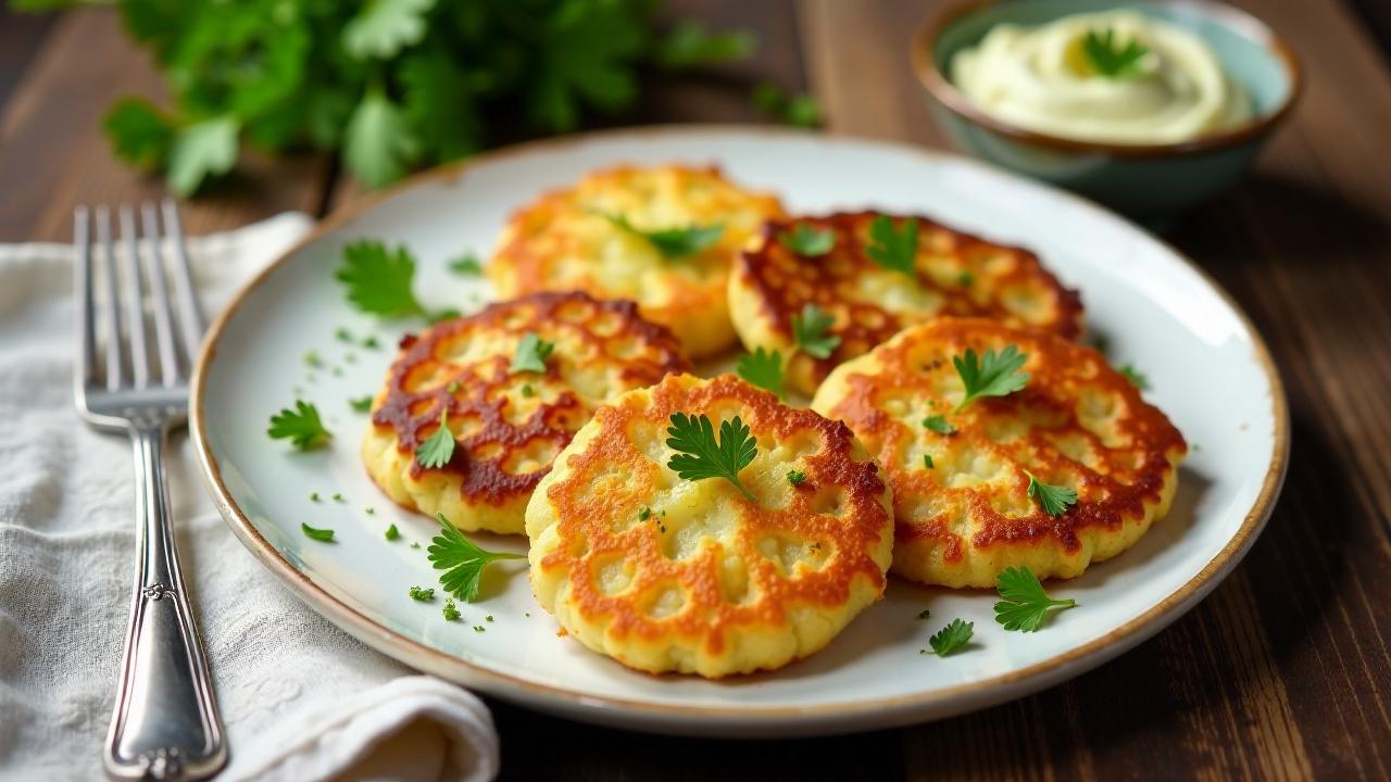 Kartoffelpuffer mit Artischocken-Dip