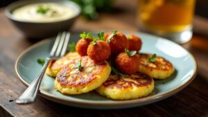 Kartoffelpuffer mit Chorizo und Aioli