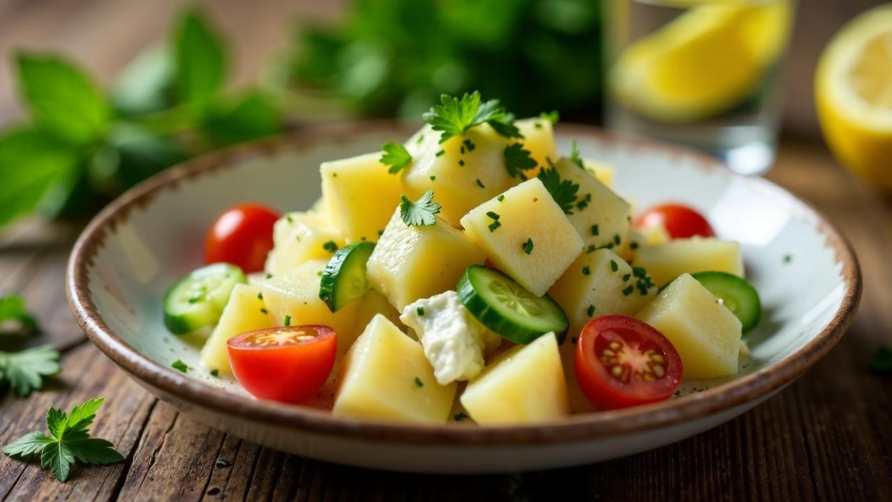 Kartoffelsalat mit Hüttenkäse