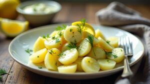 Kartoffelsalat mit Joghurt-Dill-Sauce