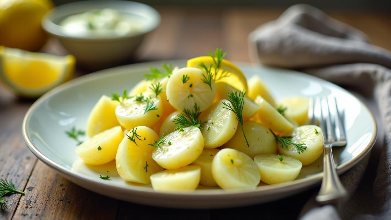 Kartoffelsalat mit Joghurt-Dill-Sauce