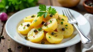 Kartoffelsalat mit Kapern-Vinaigrette