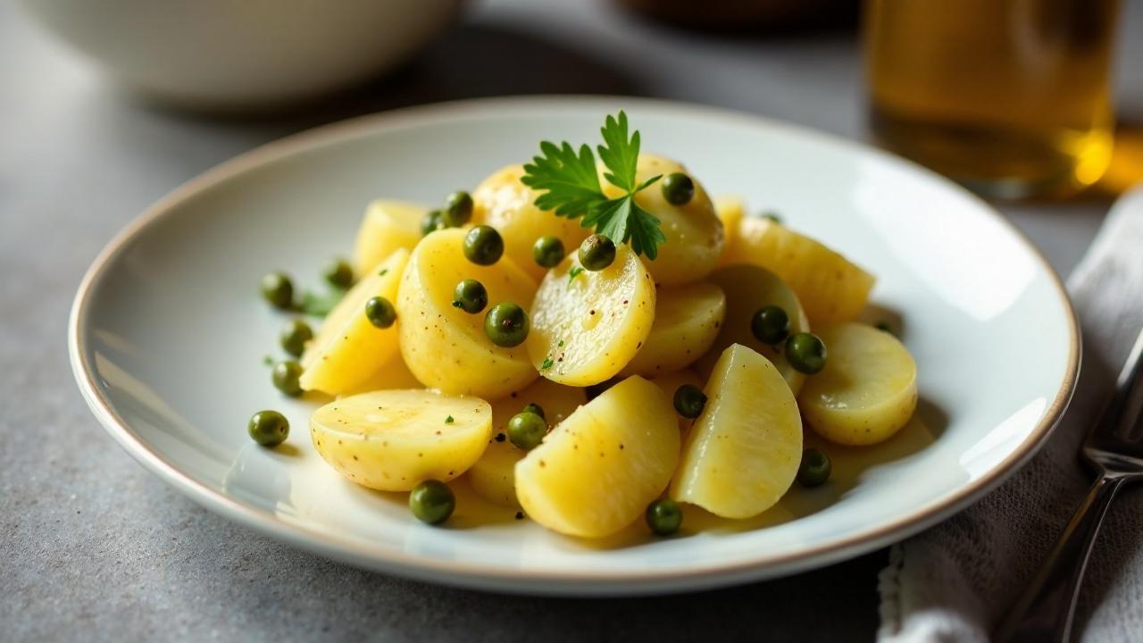 Kartoffelsalat mit Kapern und Sardellen