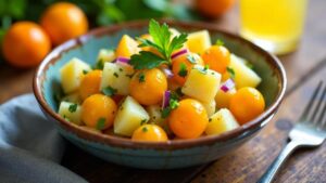 Kartoffelsalat mit Kumquats